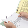 Smead Recycled Pressboard Fastener Folders, 1/3-Cut Tabs, Two SafeSHIELD Fasteners, 3" Expansion, Letter Size, Gray-Green, 25/Box View Product Image
