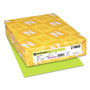 Astrobrights Color Cardstock, 65 lb Cover Weight, 8.5 x 11, Vulcan Green, 250/Pack (WAU21869) View Product Image