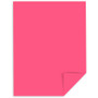 Astrobrights Color Cardstock, 65 lb Cover Weight, 8.5 x 11, Plasma Pink, 250/Pack (WAU22129) View Product Image