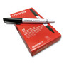 Universal Pen Style Dry Erase Marker, Fine Bullet Tip, Black, Dozen (UNV43671) View Product Image