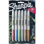 Sharpie Metallic Fine Point Permanent Markers, Fine Bullet Tip, Blue-Green-Red, 6/Pack (SAN2029678) View Product Image