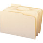 Smead Reinforced Tab Manila File Folders, 1/3-Cut Tabs: Assorted, Legal Size, 0.75" Expansion, 11-pt Manila, 100/Box (SMD15334) View Product Image