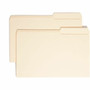 Smead 2/5 Tab Cut Legal Recycled Top Tab File Folder - 8 1/2" x 14" - 3/4" Expansion - Top Tab Location - Right Tab Position - 11 pt. - (SMD15385) Product Image 