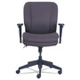 SertaPedic Cosset Ergonomic Task Chair, Supports Up to 275 lb, 19.5" to 22.5" Seat Height, Gray Seat/Back, Black Base View Product Image