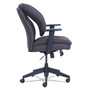 SertaPedic Cosset Ergonomic Task Chair, Supports Up to 275 lb, 19.5" to 22.5" Seat Height, Gray Seat/Back, Black Base View Product Image