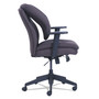 SertaPedic Cosset Ergonomic Task Chair, Supports Up to 275 lb, 19.5" to 22.5" Seat Height, Gray Seat/Back, Black Base (SRJ48967B) View Product Image