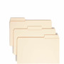 Smead SuperTab 1/3 Tab Cut Legal Recycled Top Tab File Folder - 8 1/2" x 14" - 3/4" Expansion - Top Tab Location - Assorted Tab Position - 11 pt. Product Image 