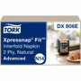 TORK Xpressnap Fit Natural Dispenser Napkin N14 - 2 Ply - Interfolded - 6.50" Width x 8.39" Length - Natural - Paper, Fiber Product Image 