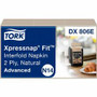 TORK Xpressnap Fit Natural Dispenser Napkin N14 - 2 Ply - Interfolded - 6.50" Width x 8.39" Length - Natural - Paper, Fiber Product Image 