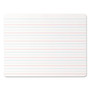 Universal Lap/Learning Dry-Erase Board, Manuscript Penmanship Ruled, 11.75" x 8.75", White Surface, 6/Pack View Product Image