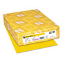 Astrobrights Color Cardstock, 65 lb Cover Weight, 8.5 x 11, Solar Yellow, 250/Pack (WAU22731) View Product Image