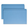 Smead Reinforced Top Tab Colored File Folders, Straight Tabs, Legal Size, 0.75" Expansion, Blue, 100/Box View Product Image