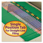 Smead Reinforced Top Tab Colored File Folders, Straight Tabs, Legal Size, 0.75" Expansion, Green, 100/Box View Product Image
