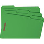 Smead Top Tab Colored Fastener Folders, 0.75" Expansion, 2 Fasteners, Legal Size, Green Exterior, 50/Box (SMD17140) View Product Image