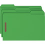 Smead Top Tab Colored Fastener Folders, 0.75" Expansion, 2 Fasteners, Legal Size, Green Exterior, 50/Box (SMD17140) View Product Image