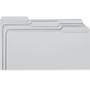 Smead Reinforced Top Tab Colored File Folders, 1/3-Cut Tabs: Assorted, Legal Size, 0.75" Expansion, Gray, 100/Box View Product Image