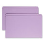 Smead Reinforced Top Tab Colored File Folders, Straight Tabs, Legal Size, 0.75" Expansion, Lavender, 100/Box View Product Image