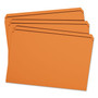 Smead Reinforced Top Tab Colored File Folders, Straight Tabs, Legal Size, 0.75" Expansion, Orange, 100/Box View Product Image