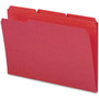 Smead Reinforced Top Tab Colored File Folders, 1/3-Cut Tabs: Assorted, Legal Size, 0.75" Expansion, Red, 100/Box View Product Image