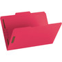 Smead Top Tab Colored Fastener Folders, 0.75" Expansion, 2 Fasteners, Legal Size, Red Exterior, 50/Box View Product Image