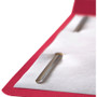 Smead Top Tab Colored Fastener Folders, 0.75" Expansion, 2 Fasteners, Legal Size, Red Exterior, 50/Box View Product Image