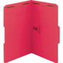 Smead Top Tab Colored Fastener Folders, 0.75" Expansion, 2 Fasteners, Legal Size, Red Exterior, 50/Box View Product Image