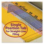 Smead Reinforced Top Tab Colored File Folders, Straight Tabs, Legal Size, 0.75" Expansion, Yellow, 100/Box View Product Image