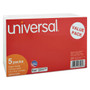 Universal Unruled Index Cards, 5 x 8, White, 500/Pack (UNV47245) View Product Image