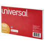 Universal Ruled Index Cards, 5 x 8, White, 100/Pack UNV47250 (UNV47250) View Product Image