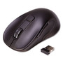 Innovera Hyper-Fast Scrolling Mouse, 2.4 GHz Frequency/26 ft Wireless Range, Right Hand Use, Black (IVR62500) View Product Image