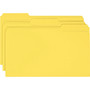 Smead Colored File Folders, 1/3-Cut Tabs: Assorted, Legal Size, 0.75" Expansion, Yellow, 100/Box View Product Image