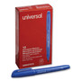 Universal Pen-Style Permanent Marker, Fine Bullet Tip, Blue, Dozen (UNV07073) View Product Image