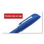 Universal Pen-Style Permanent Marker, Fine Bullet Tip, Blue, Dozen (UNV07073) View Product Image