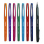 Universal Porous Point Pen, Stick, Medium 0.7 mm, Assorted Ink and Barrel Colors, 8/Pack (UNV50504) View Product Image