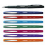 Universal Porous Point Pen, Stick, Medium 0.7 mm, Assorted Ink and Barrel Colors, 8/Pack (UNV50504) View Product Image