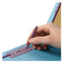 Smead Six-Section Pressboard Top Tab Classification Folders, Six SafeSHIELD Fasteners, 2 Dividers, Legal Size, Blue, 10/Box View Product Image