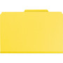 Smead Six-Section Pressboard Top Tab Classification Folders, Six SafeSHIELD Fasteners, 2 Dividers, Legal Size, Yellow, 10/Box View Product Image