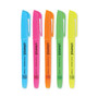 Universal Pocket Highlighters, Assorted Ink Colors, Chisel Tip, Assorted Barrel Colors, Dozen (UNV08857) View Product Image