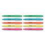 Universal Pocket Highlighters, Assorted Ink Colors, Chisel Tip, Assorted Barrel Colors, Dozen (UNV08857) View Product Image