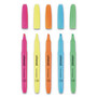 Universal Pocket Highlighters, Assorted Ink Colors, Chisel Tip, Assorted Barrel Colors, Dozen (UNV08857) View Product Image