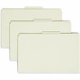 Smead SafeSHIELD 2/5 Tab Cut Legal Recycled Classification Folder - 8 1/2" x 14" - 2" Expansion - 2 x 2S Fastener(s) - 2" for Folder - Top Tab Location - (SMD19076) Product Image 