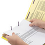 Smead 6-Section Pressboard Top Tab Pocket Classification Folders, 6 SafeSHIELD Fasteners, 2 Dividers, Legal Size, Yellow, 10/Box View Product Image