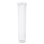 San Jamar Small Pull-type Water Cup Dispenser - 16" Tube - Pull Dispensing - Wall Mountable - Transparent White - Plastic Product Image 