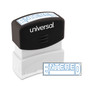 Universal Message Stamp, ENTERED, Pre-Inked One-Color, Blue (UNV10052) View Product Image