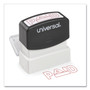 Universal Message Stamp, PAID, Pre-Inked One-Color, Red (UNV10062) View Product Image