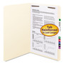 Smead Top Tab Fastener Folders, Straight Tabs, 0.75" Expansion, 1 Fastener, Legal Size, Manila Exterior, 50/Box View Product Image