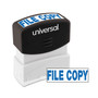Universal Message Stamp, FILE COPY, Pre-Inked One-Color, Blue (UNV10104) View Product Image