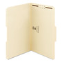 Smead Top Tab Fastener Folders, 1/3-Cut Tabs: Assorted, 0.75" Expansion, 1 Fastener, Legal Size, Manila Exterior, 50/Box View Product Image