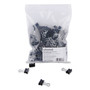 Universal Binder Clip Zip-Seal Bag Value Pack, Mini, Black/Silver, 144/Pack (UNV10199VP) View Product Image