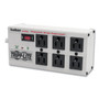 Tripp Lite by Eaton Isobar Surge Protector, 6 AC Outlets, 6 ft Cord, 3,330 J, Light Gray View Product Image